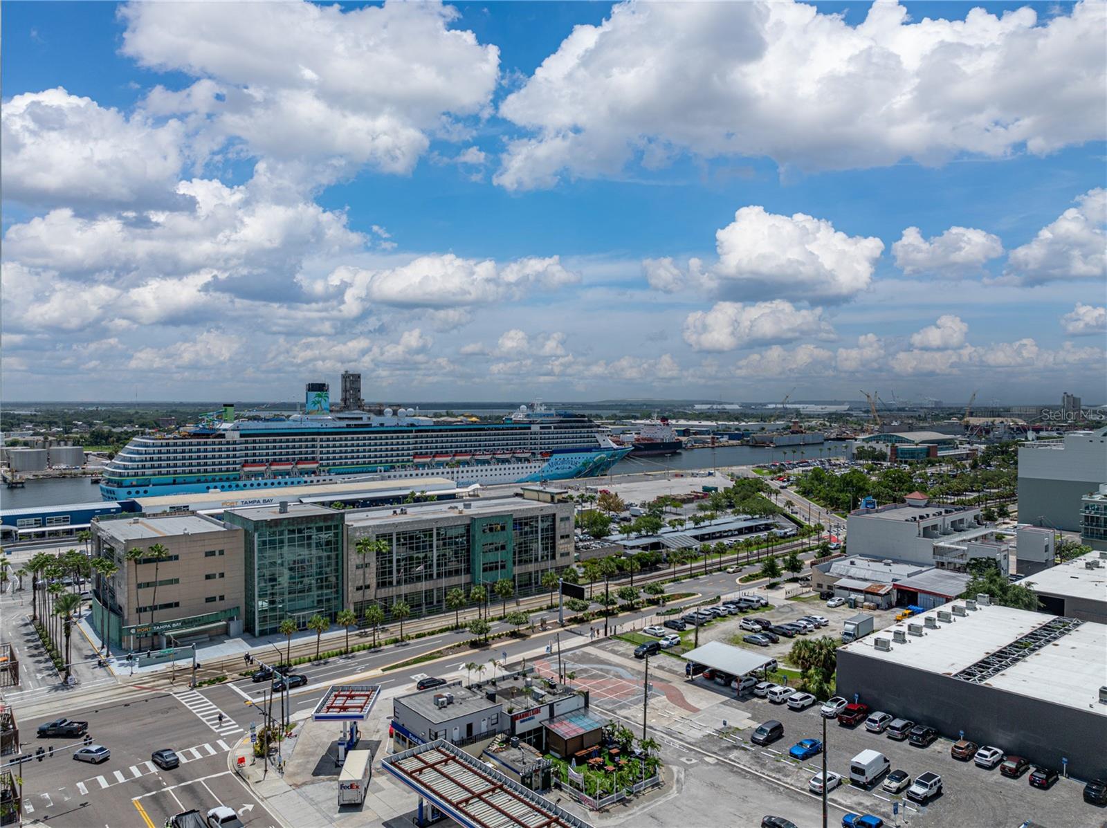 Close to the Port and Cruise Ships