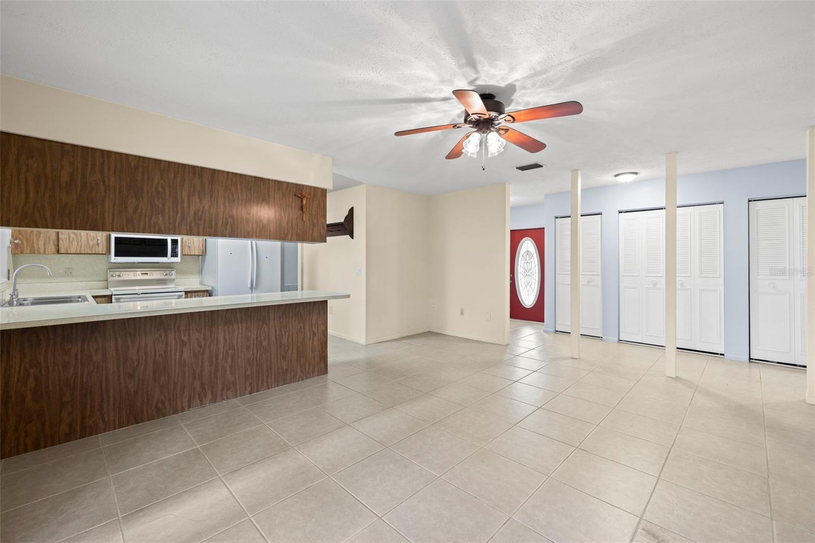 Family Room and Kitchen