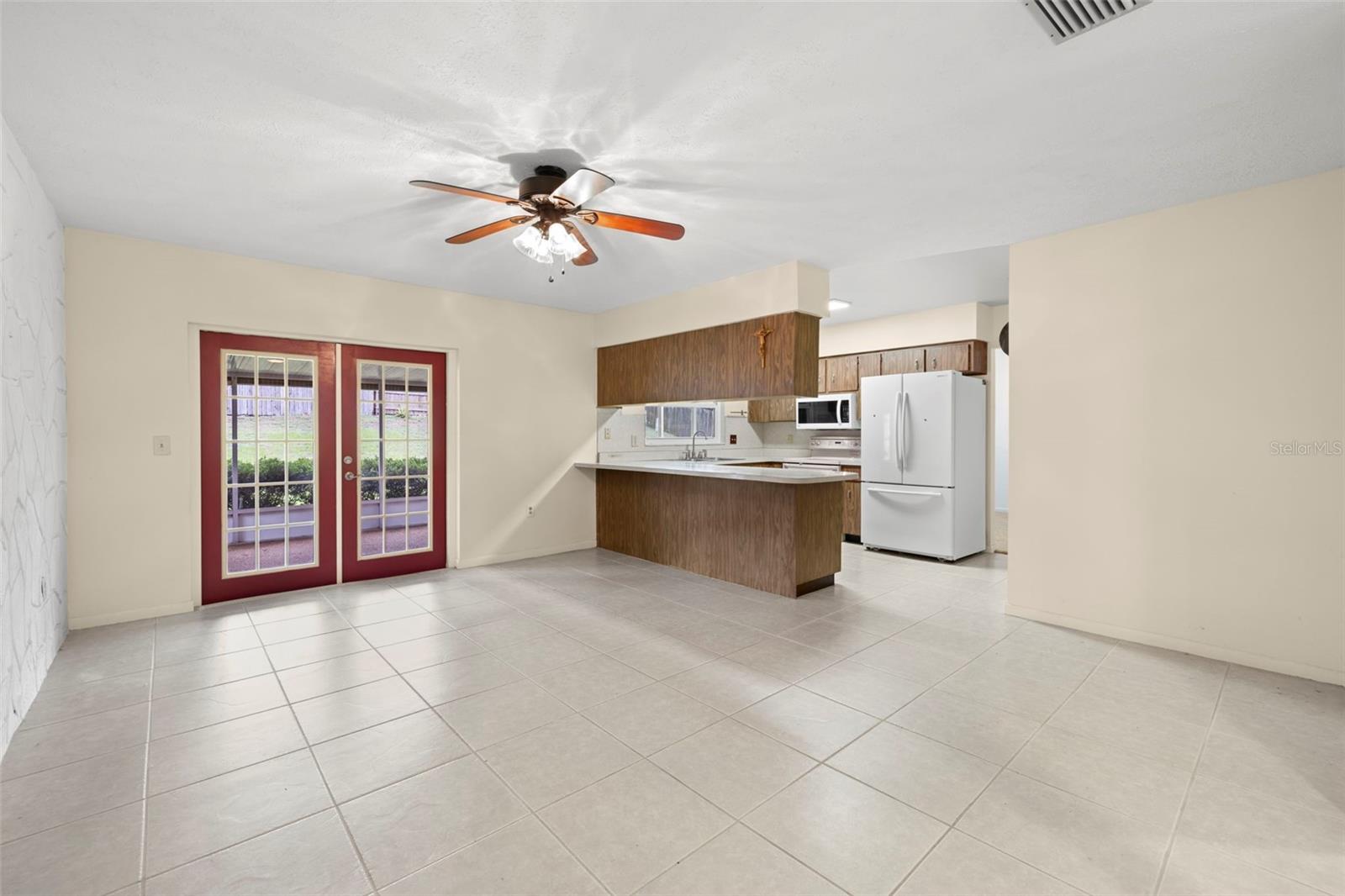Family Room and Kitchen
