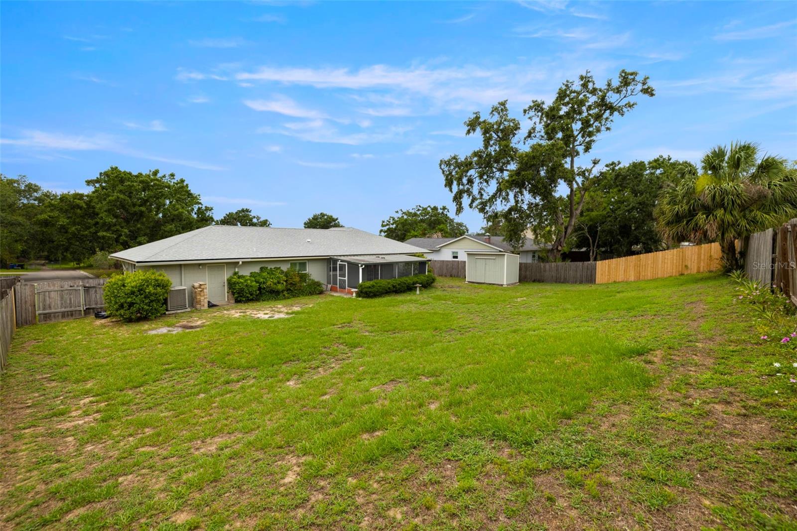 Large Backyard and Shed