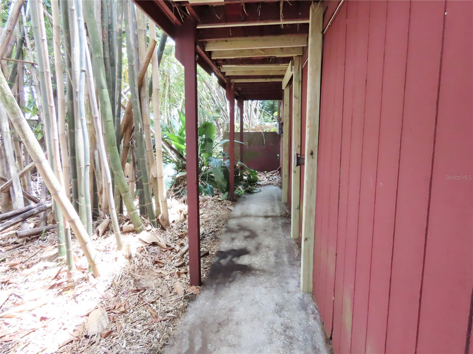 Lower walkway to back yard