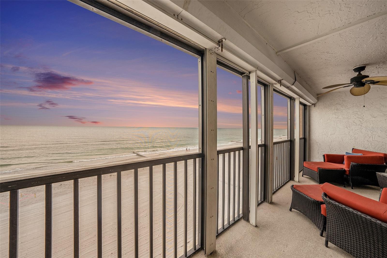 Sunset View. Stepping outside Master Suite Doors.