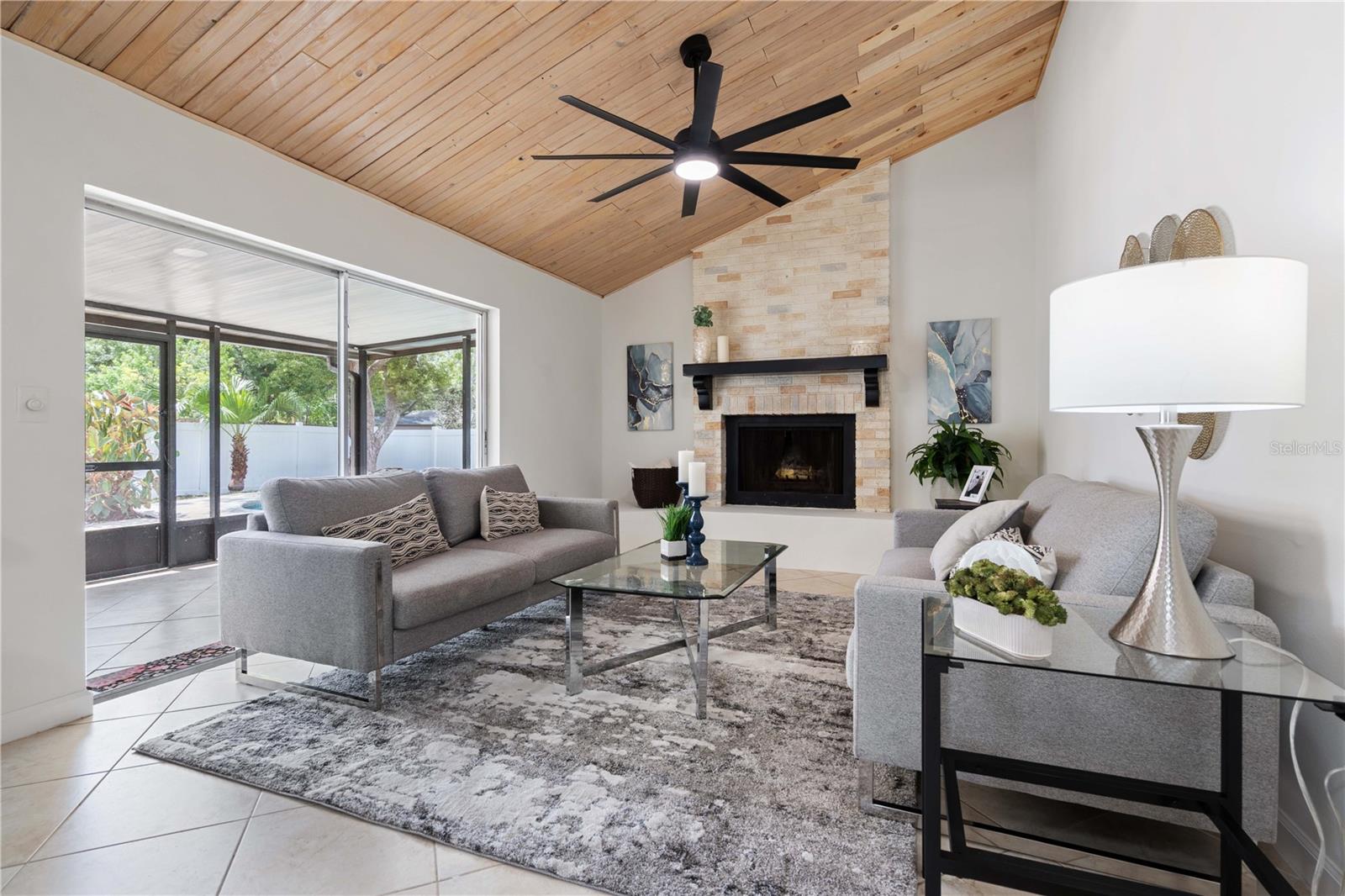 Family Room w/ Pool View