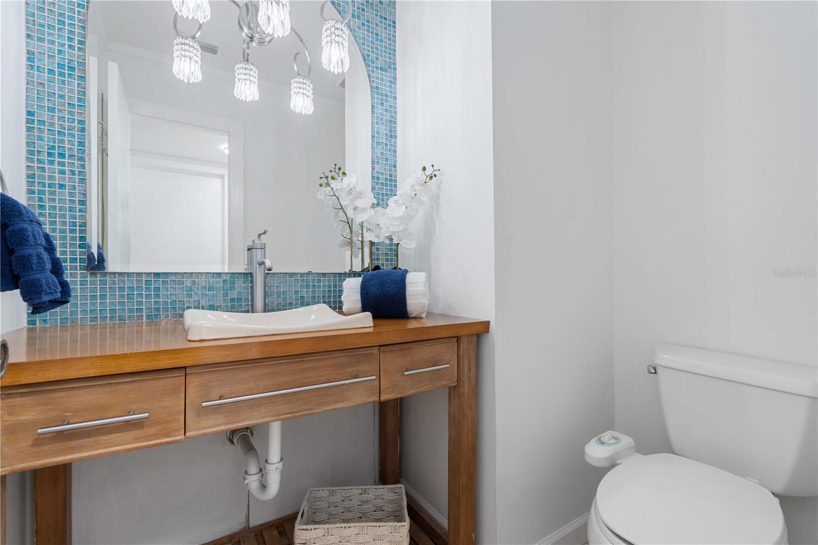Ornate Half Bath | Powder Room w/ Bidet