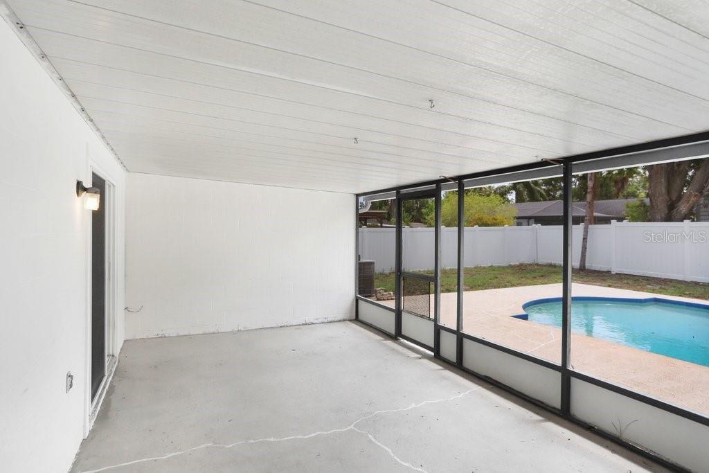 Covered and Screened Lanai