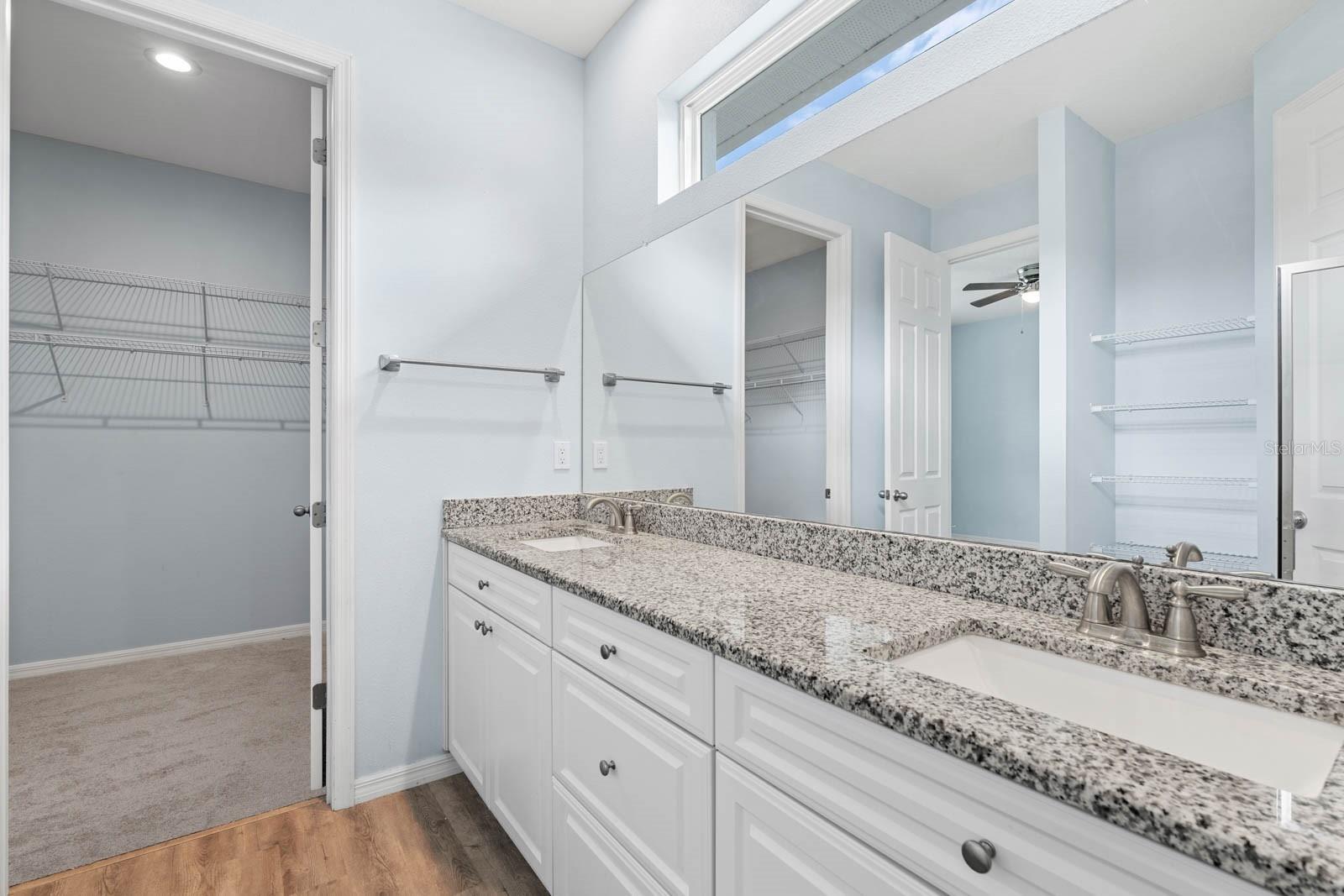 Primary Bathroom w/ Closet View