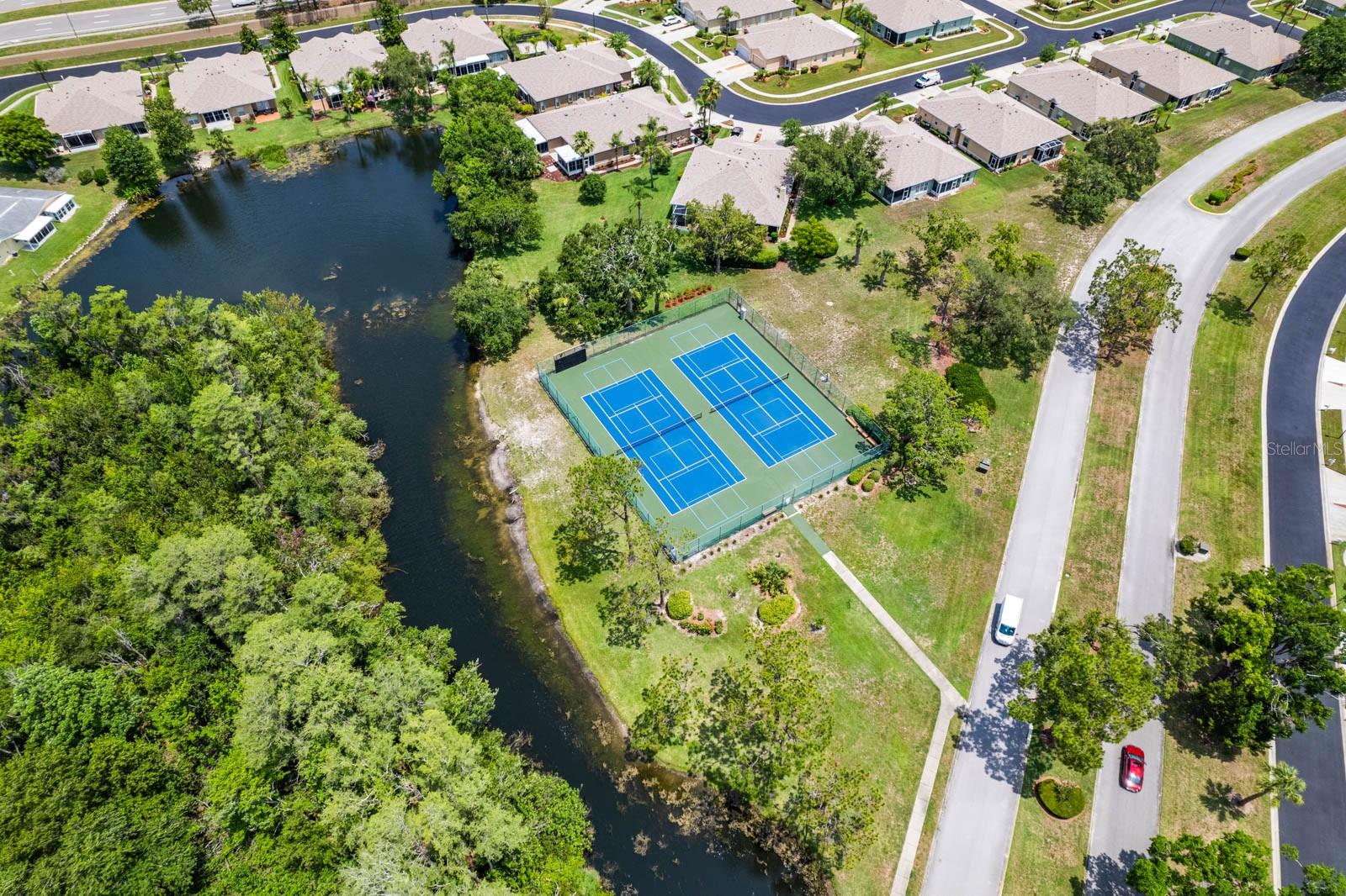 Aerial View - Tennis Courts