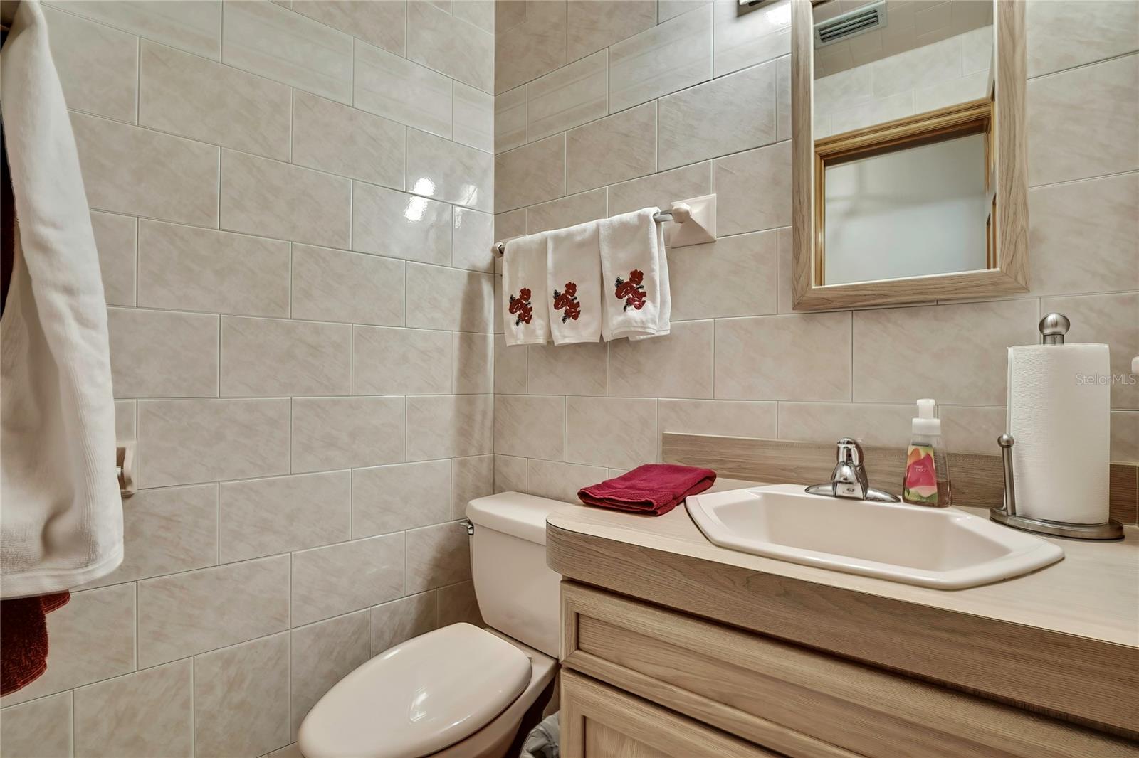 1/2 Bath, toward front of home layout.