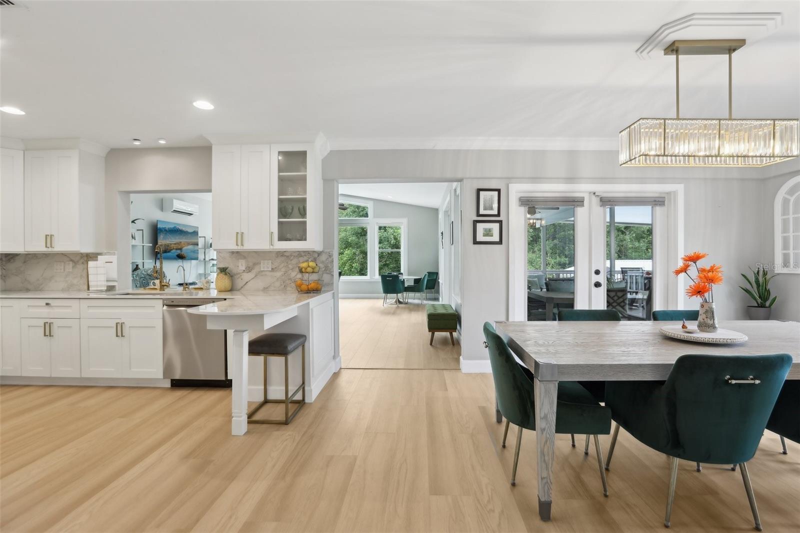 Open floor plan.