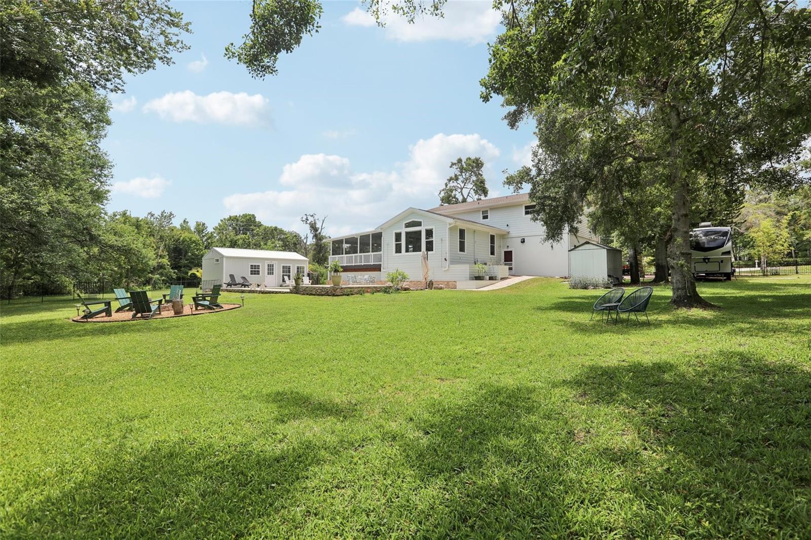 Private back yard