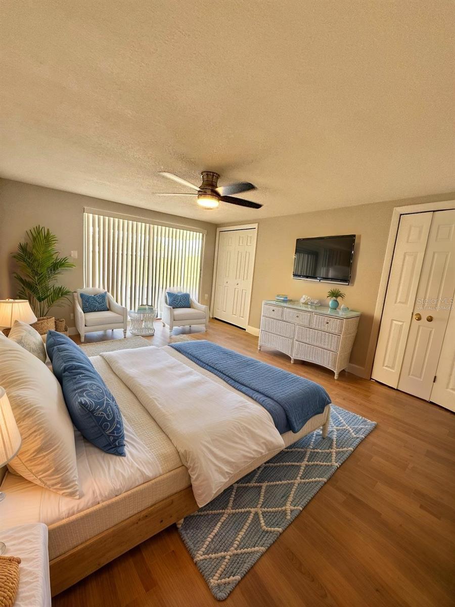 Virtually Staged Primary Bedroom