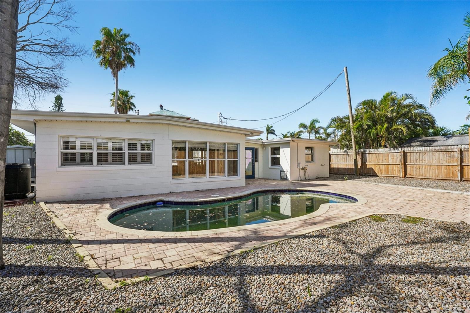Large back yard