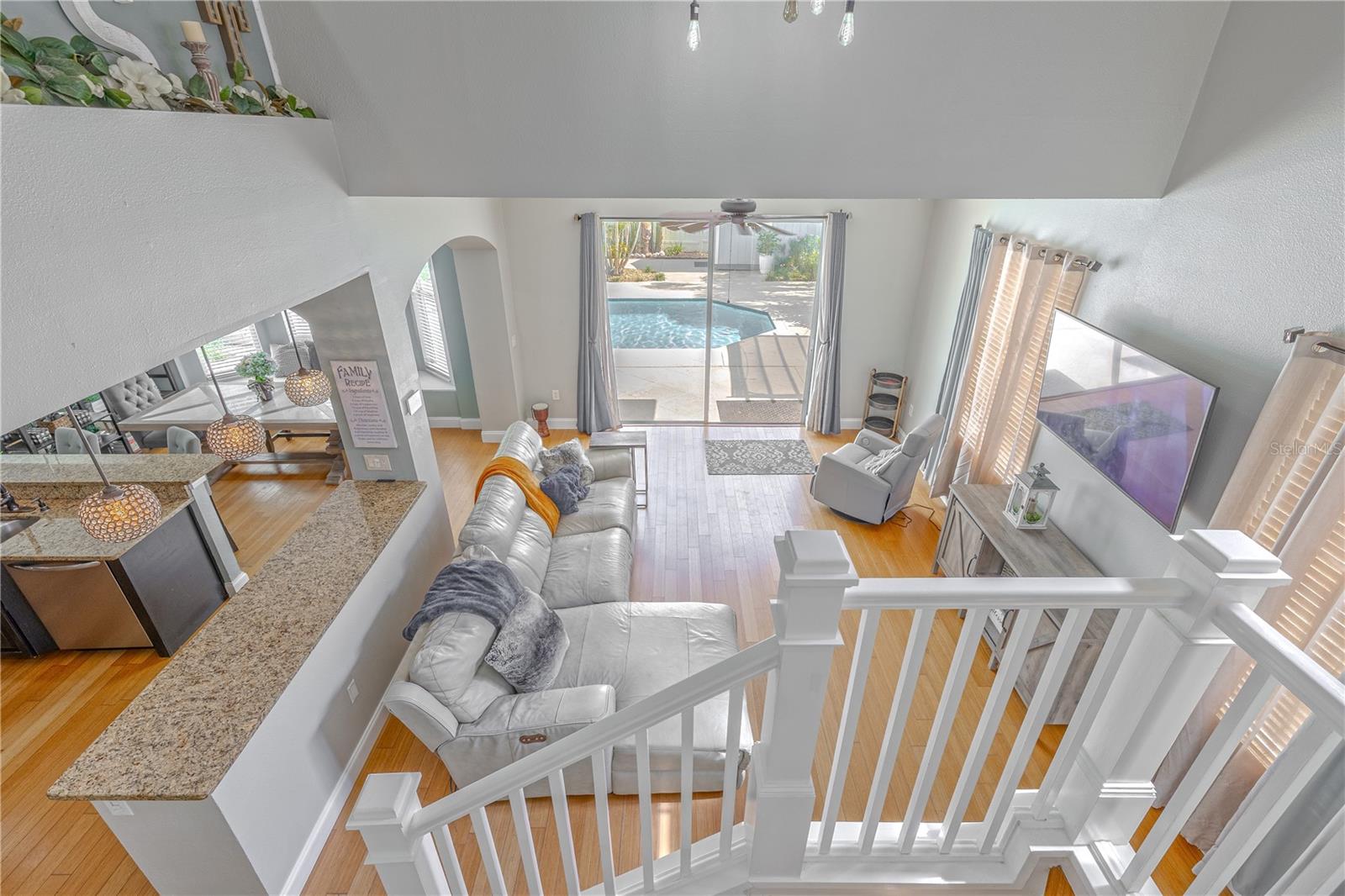 View from stair landing