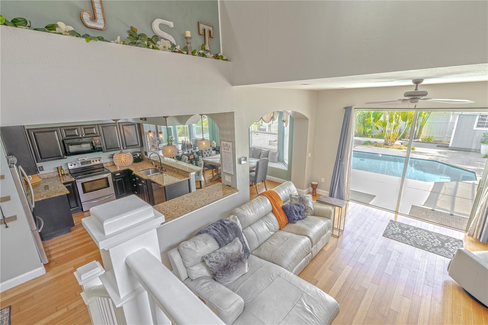 Living room, Kitchen, and Dining Room