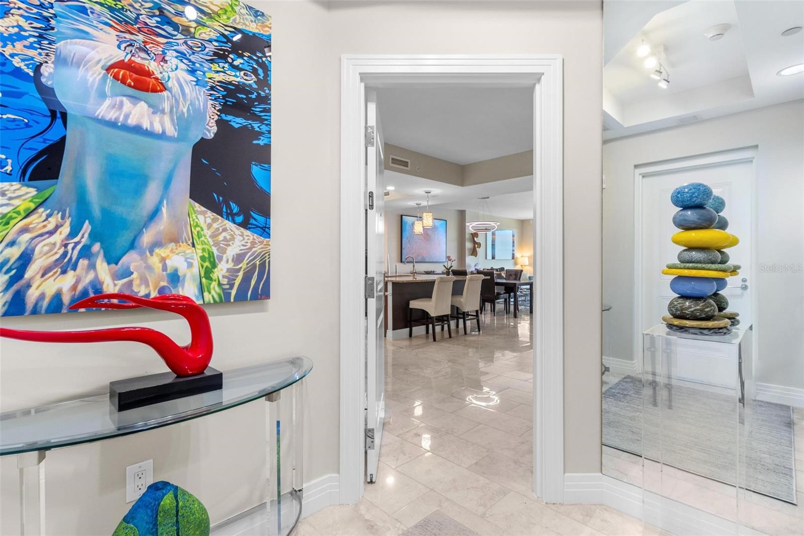 Private elevator foyer.