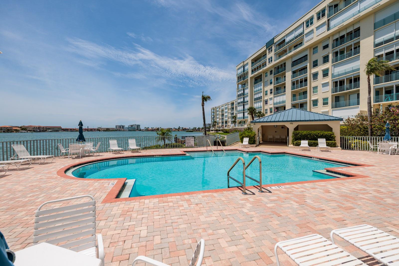 This pool is just downstairs!