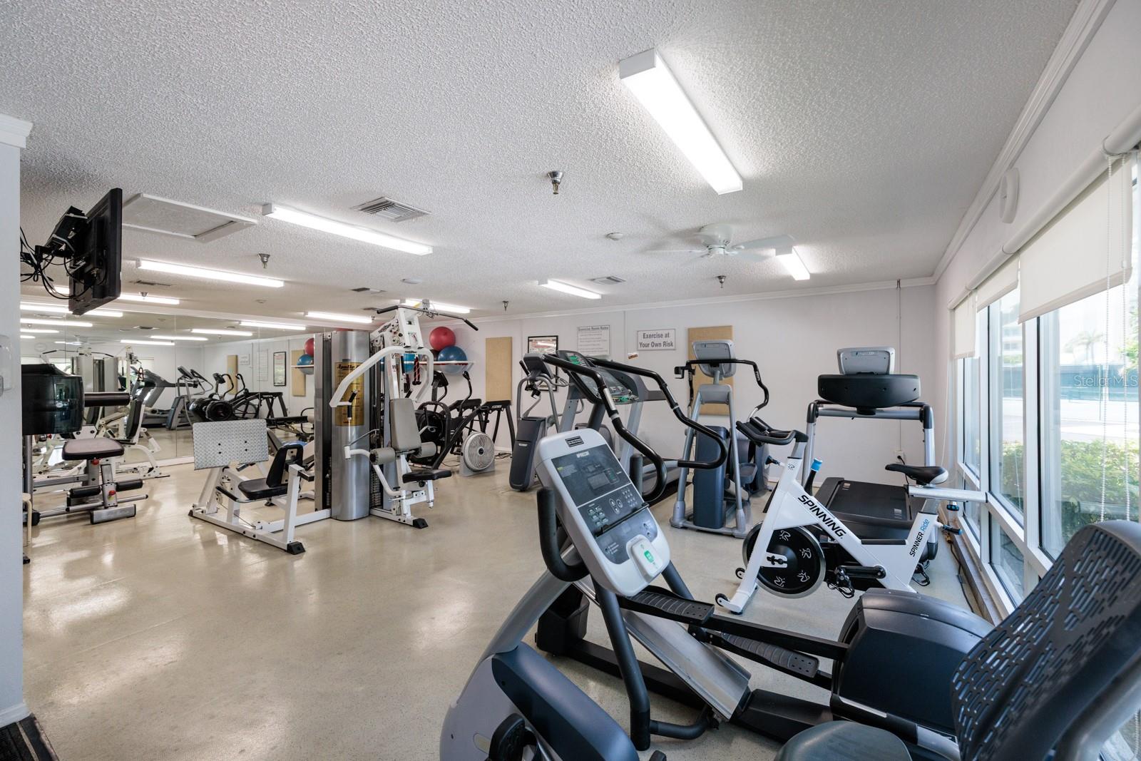 Womens fitness room.