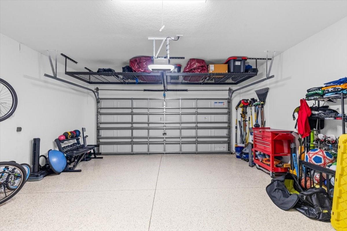 Built in ceiling storage