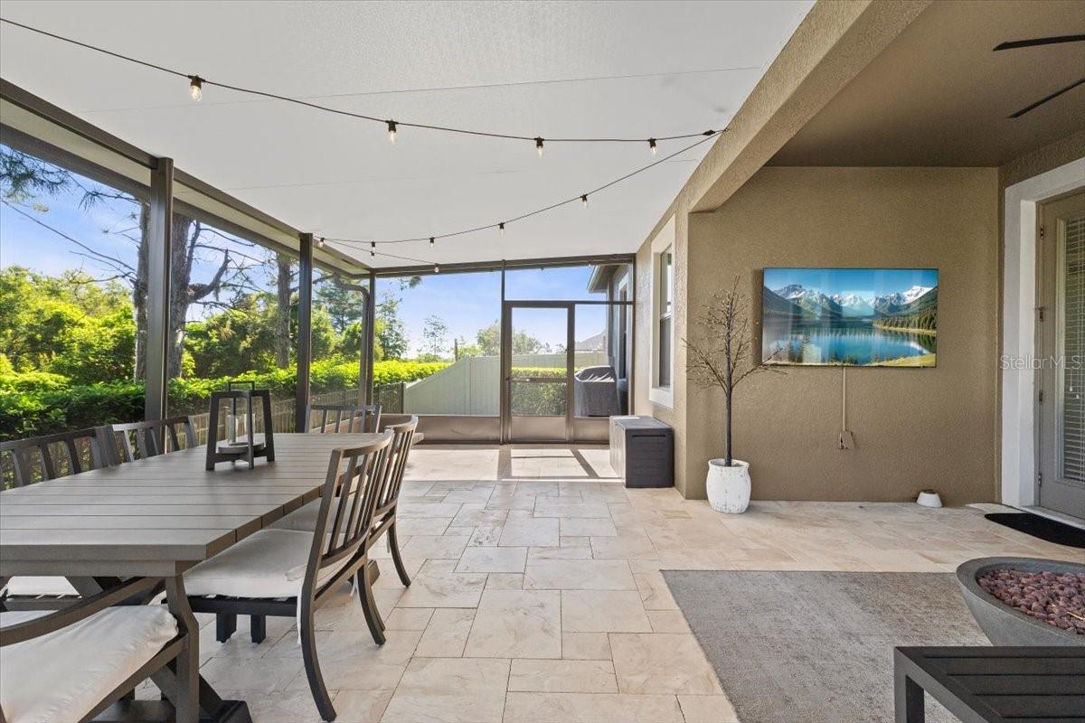Oversized patio