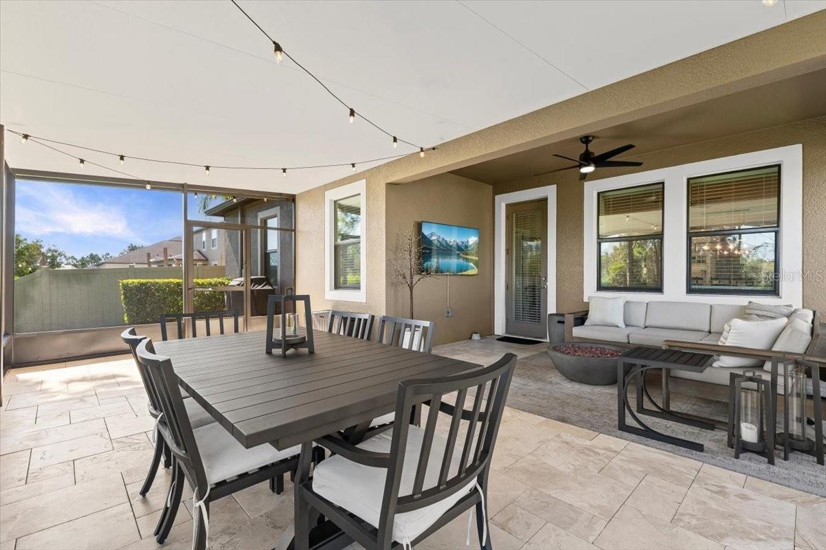 Oversized patio