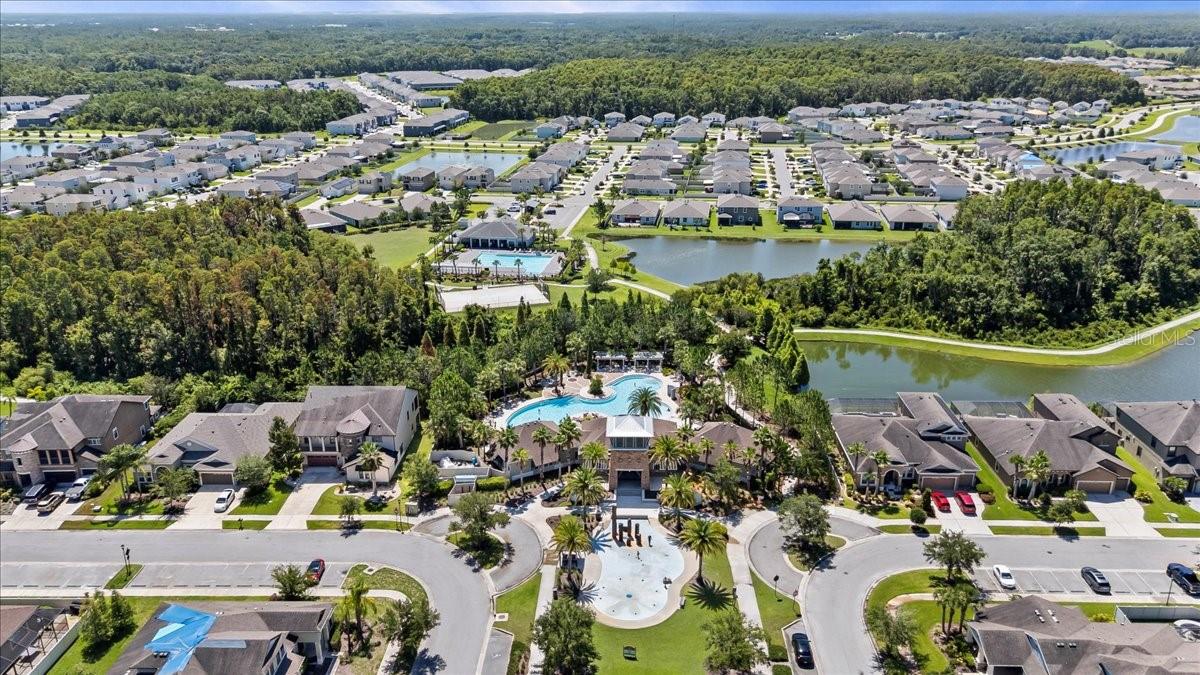 Amenity hub aerial