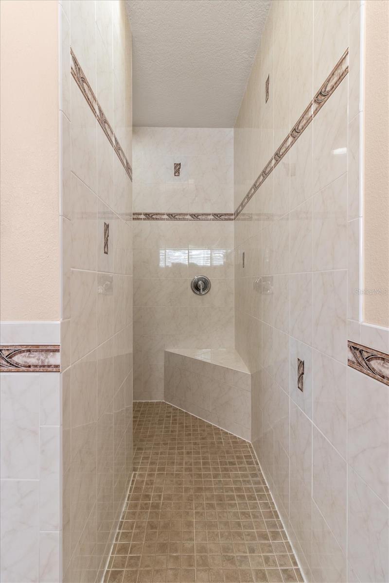 Master bath walk-in shower