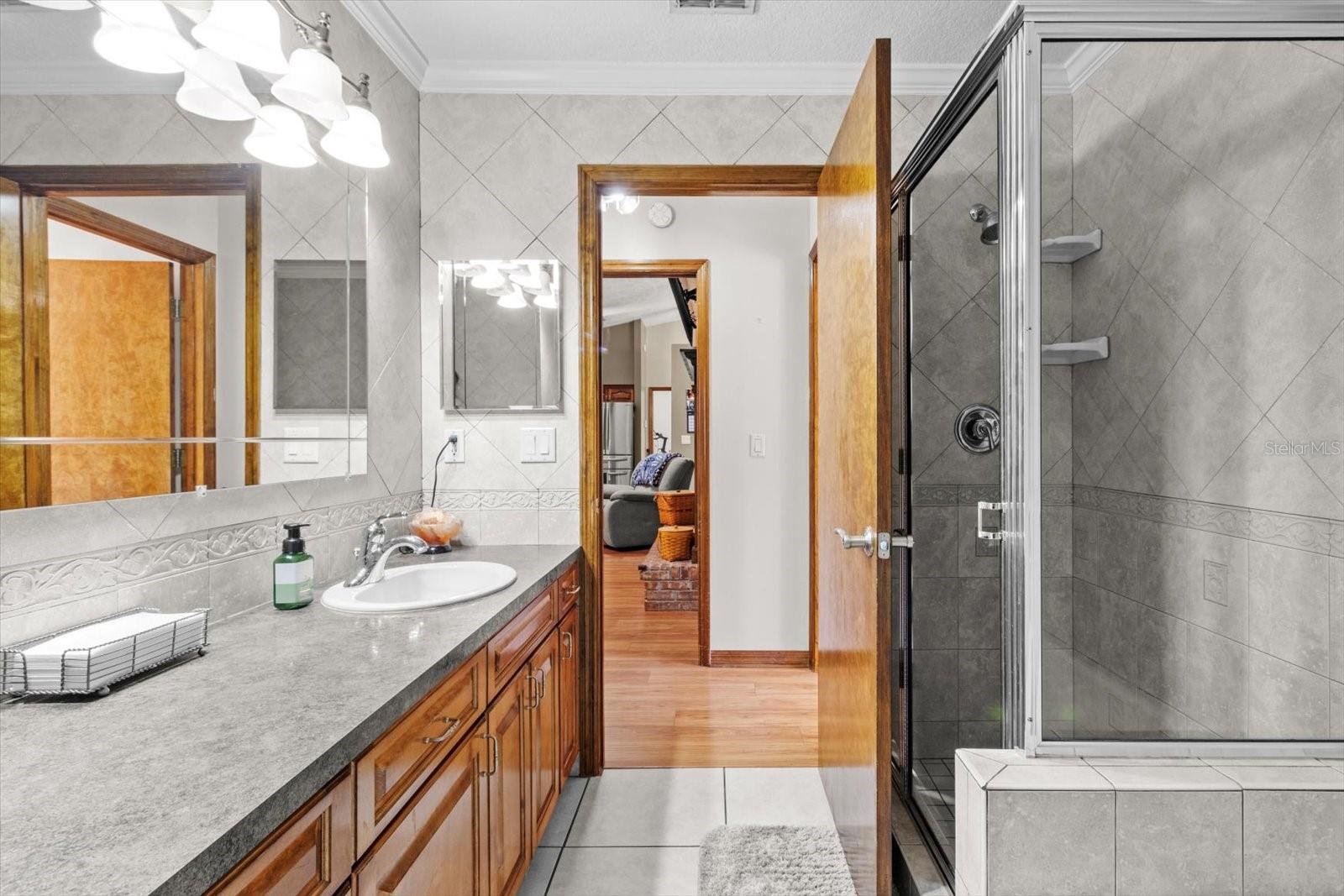 Guest bath- separate shower and tub