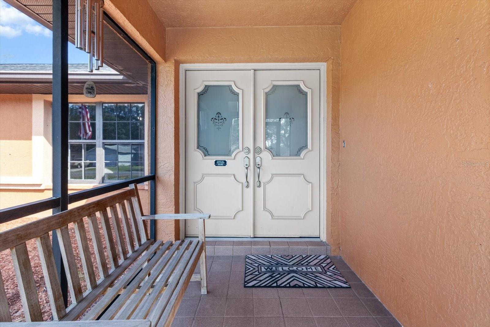 Enclosed front porch