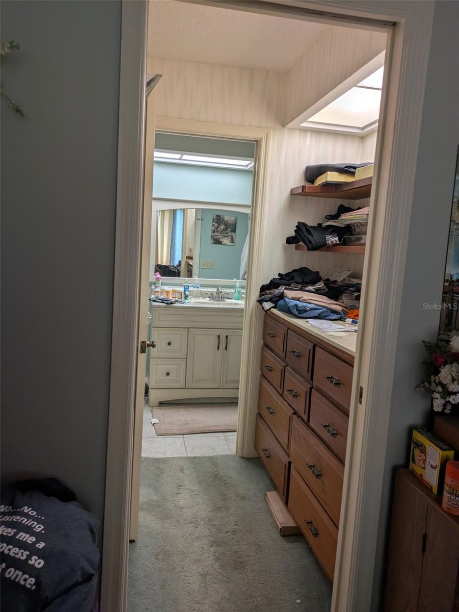 Primary closet