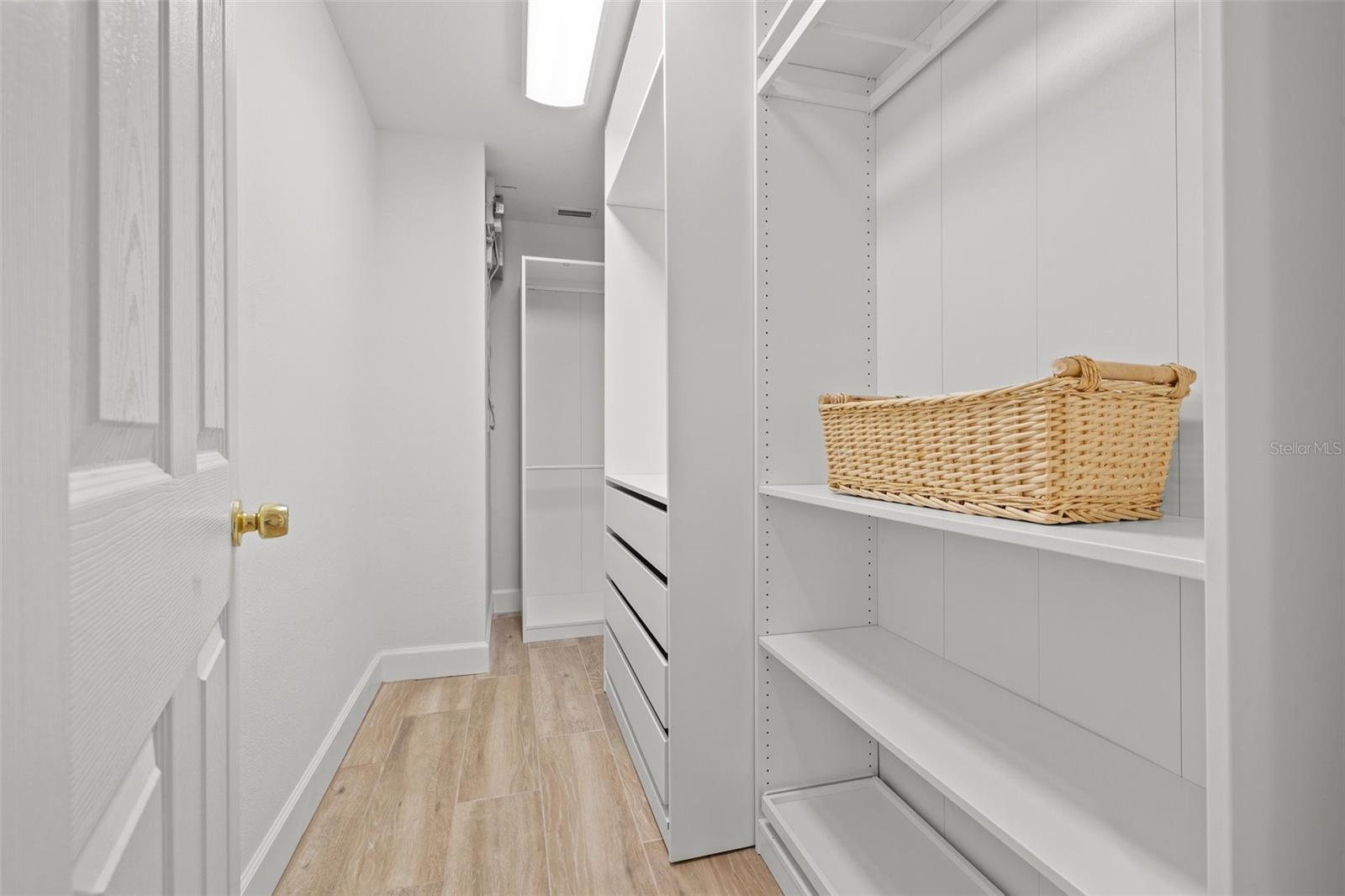 Primary closet