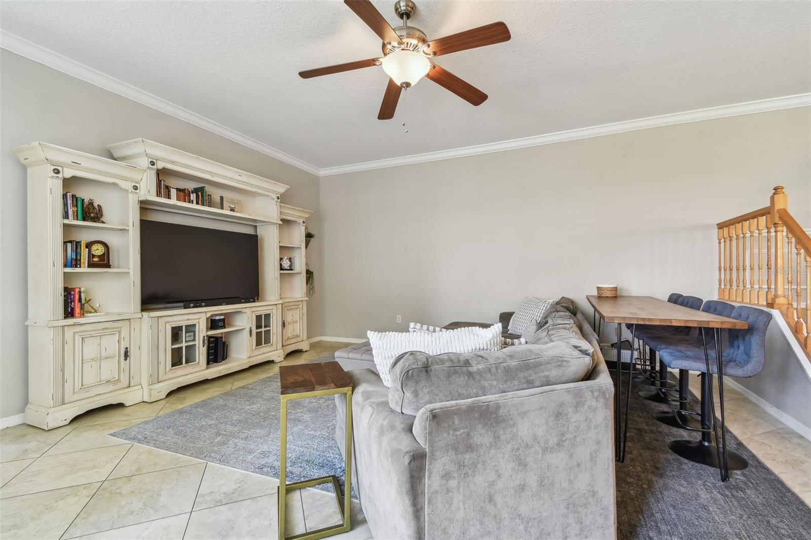Tile and crown molding