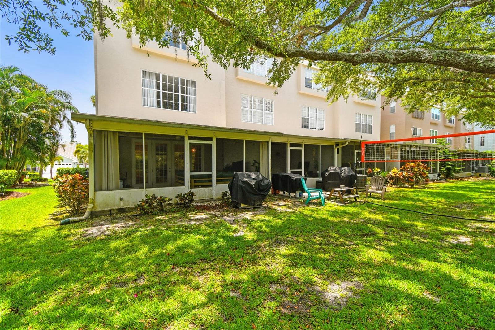 Large lot and backyard