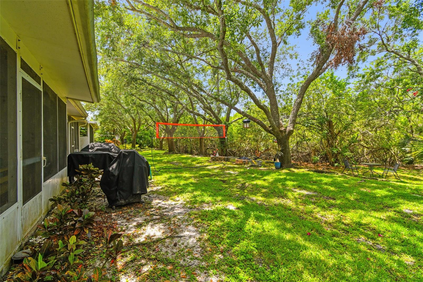 Mature landscaping