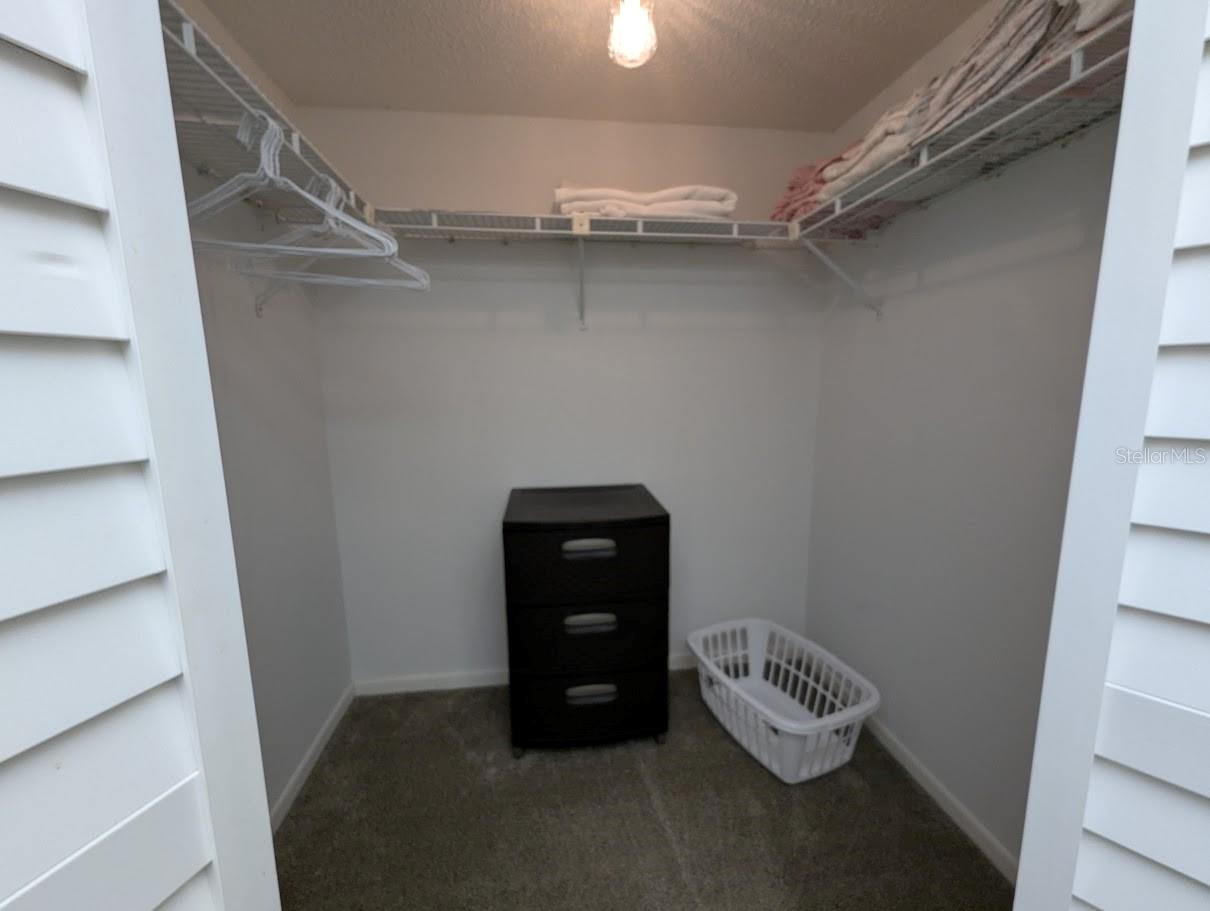 Walk in closet in primary ensuite