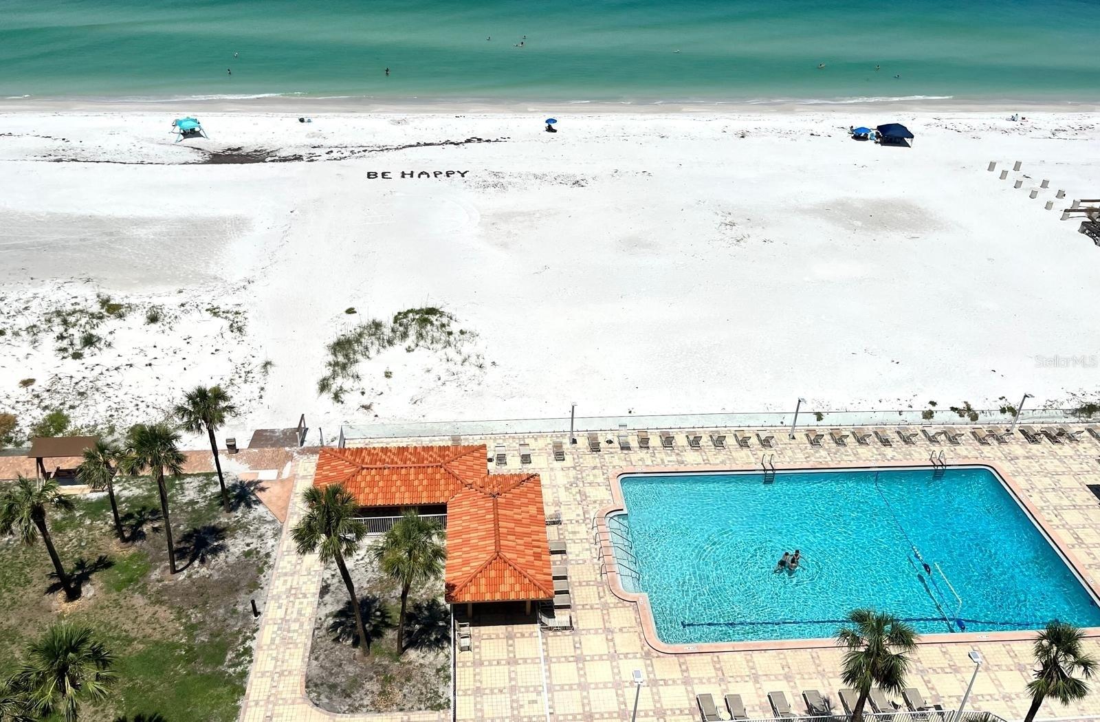Direct Beach, Gulf and Pool Views from 2 Balconies