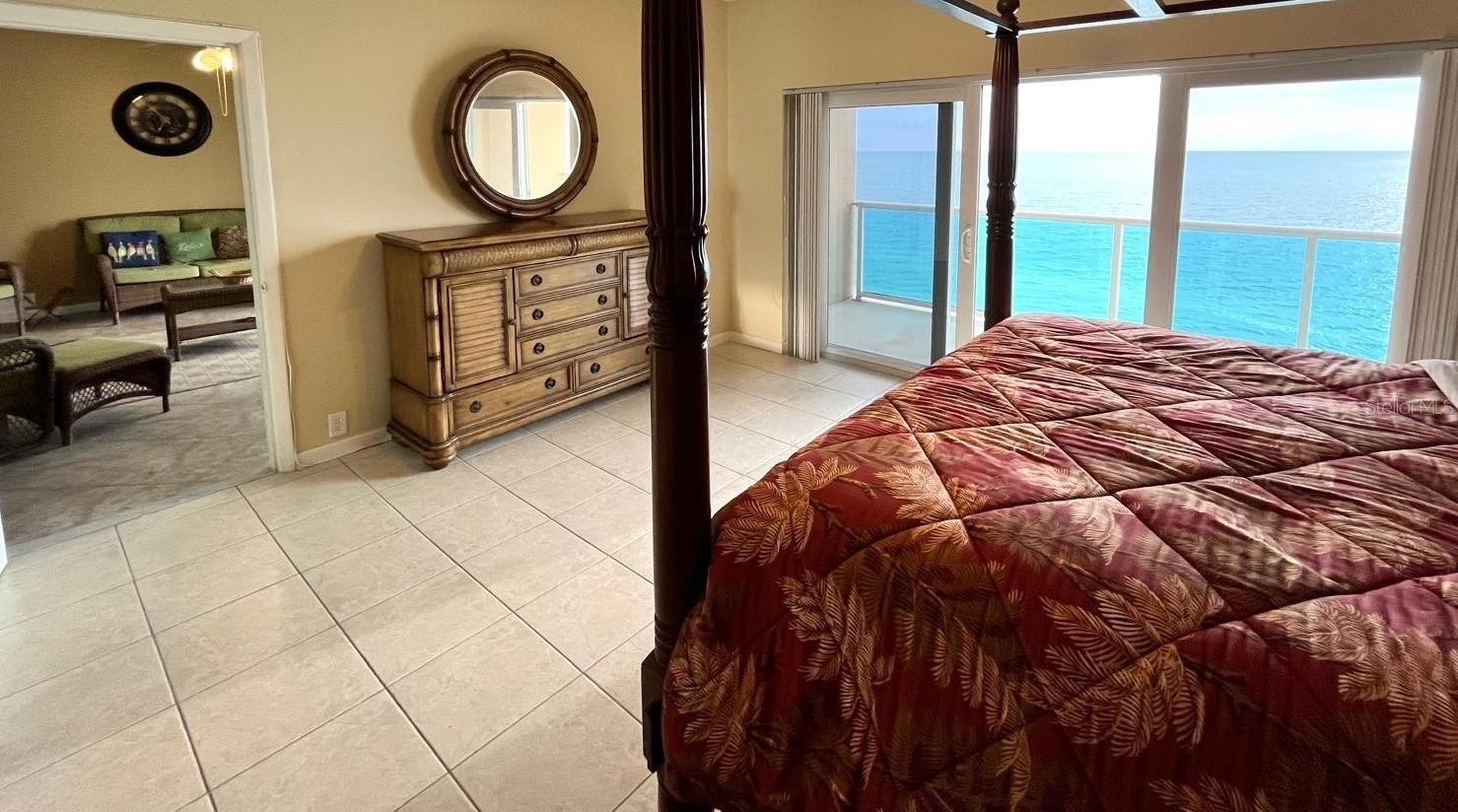 Large Master Bedroom with Gulf Views
