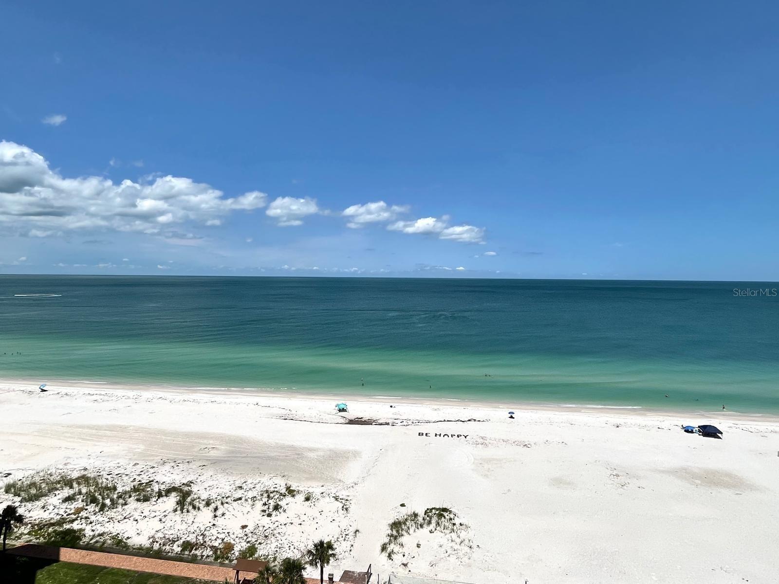 Gulf and Beach Views from Master Bedroom Balcony