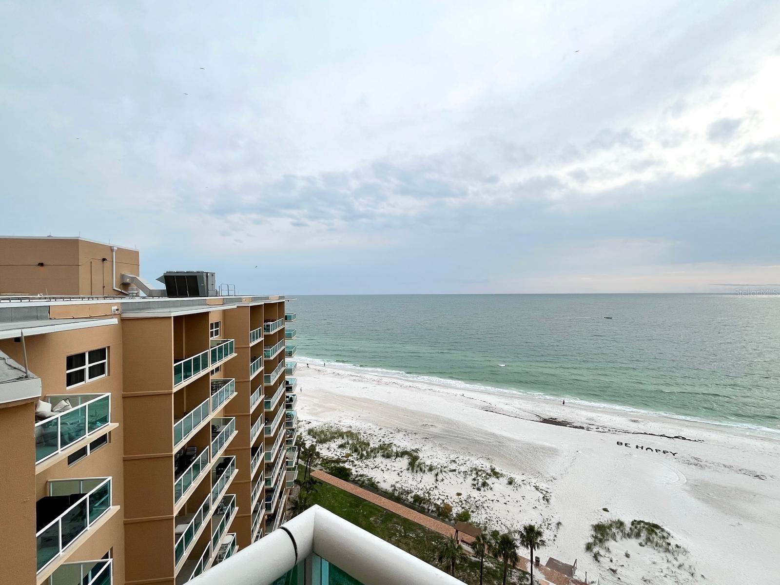 Beach and Gulf Views from Living Room Balcony