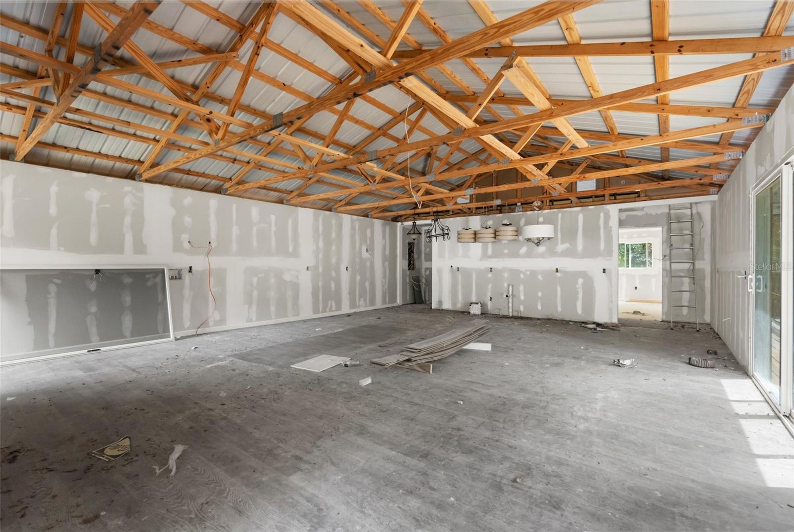 Inside of Shed.