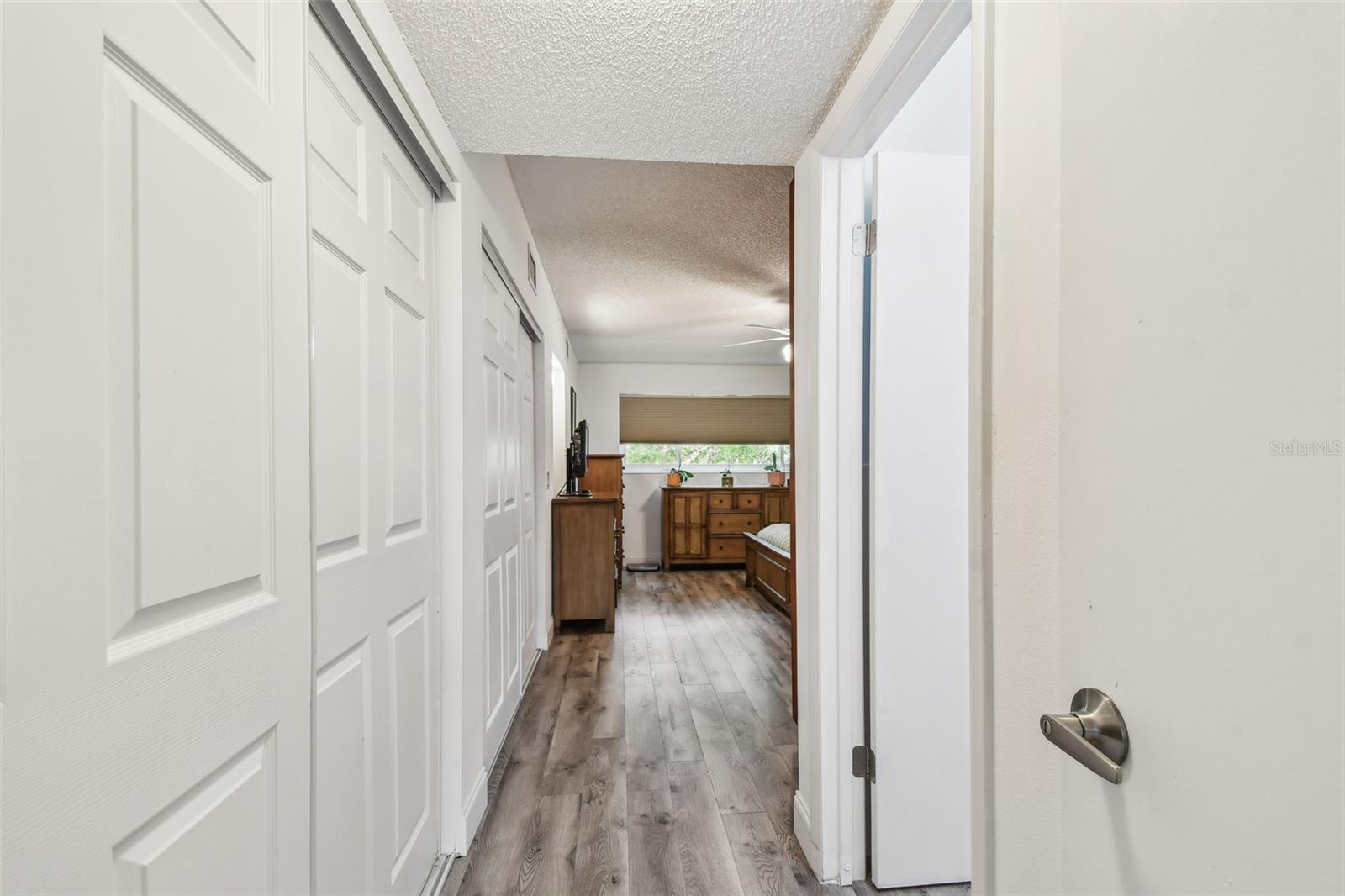 Into the Master Bedroom, luxury vinyl flooring, private bathroom, tons of closet space