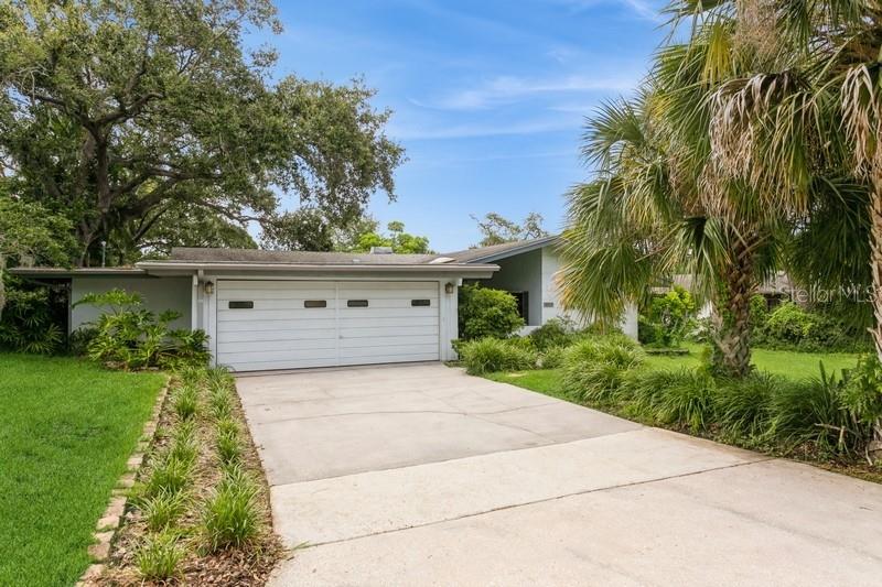 Beautiful mature landscaping
