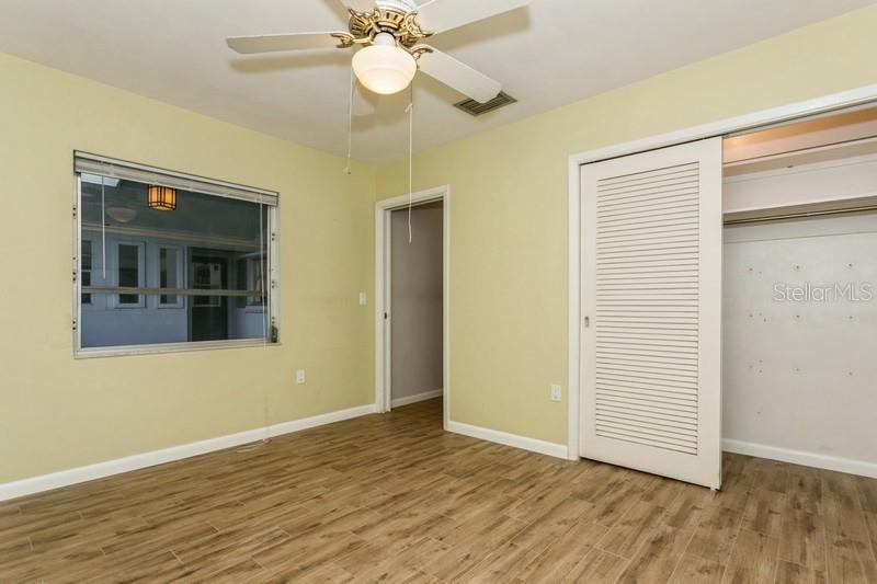 Bedroom facing front yard