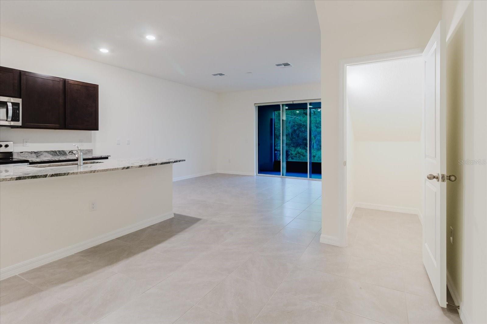 Ceramic Tile throughout all lower level