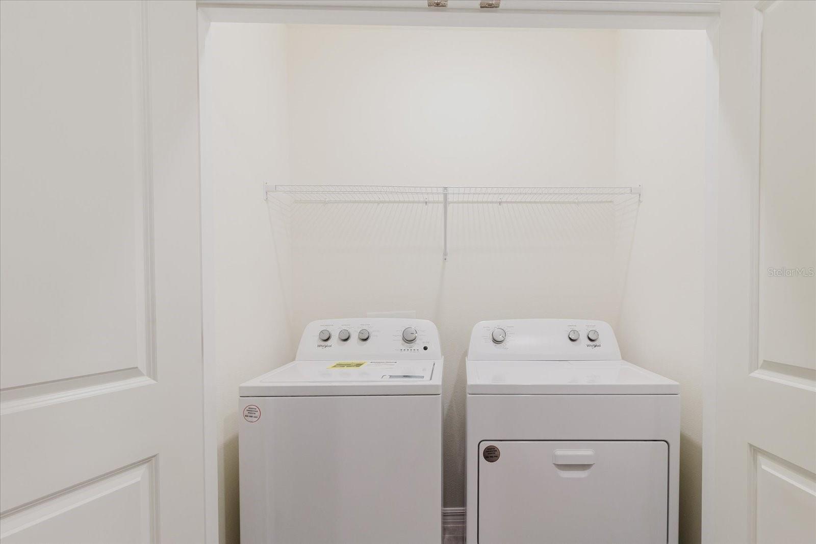 Laundry, new washer and dryer UPSTAIRS