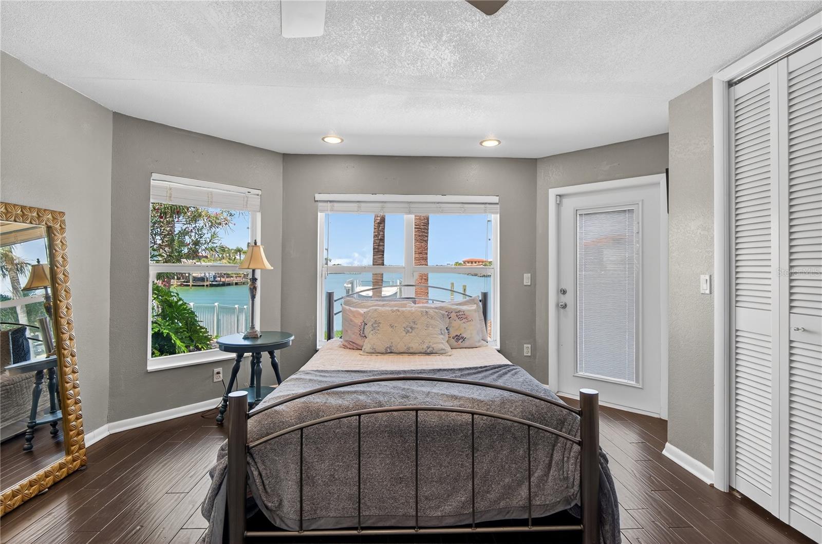 2nd bedroom with a great view and outside entry to the outdoor living space