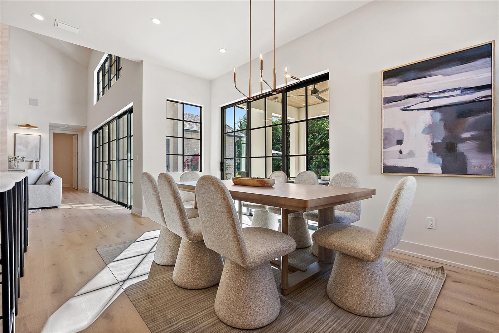 Dining Area off of the Kitchen Island