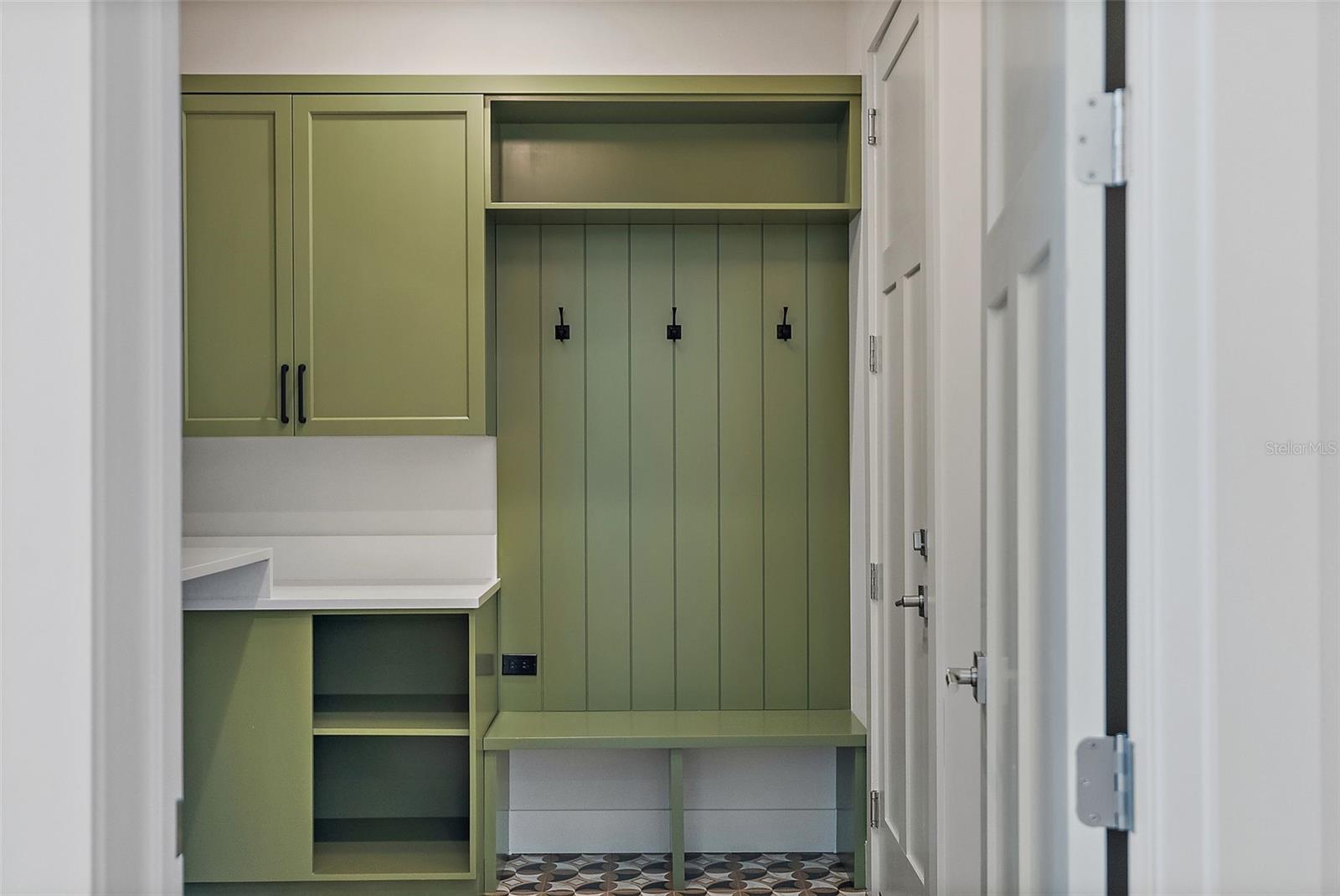 Downstairs Mud Room off of the Two Car Garage.