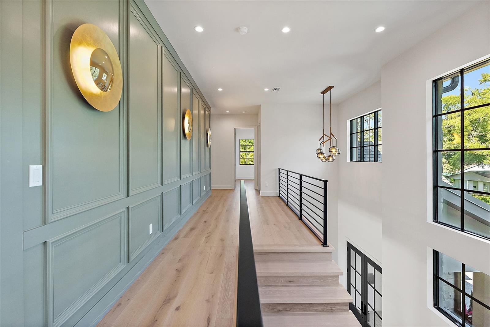 Upstairs Landing with Accent Lighting