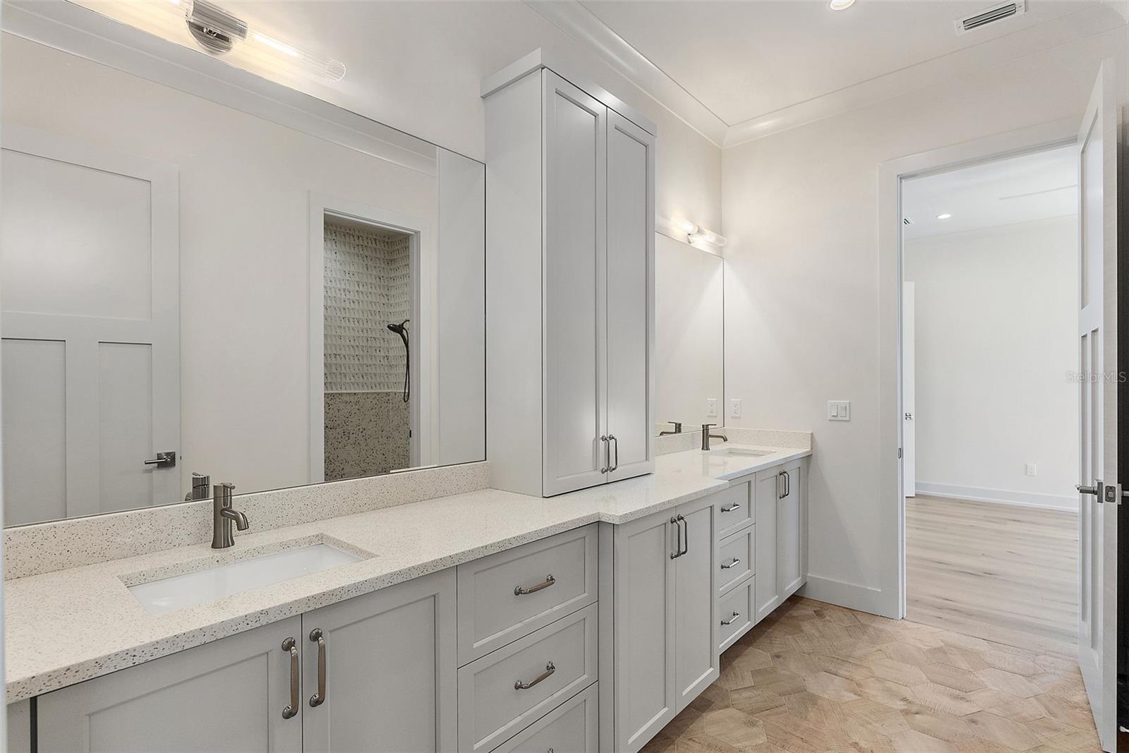 Jack and Jill Upstairs Bathroom Shared with 3rd and 4th Bedroom