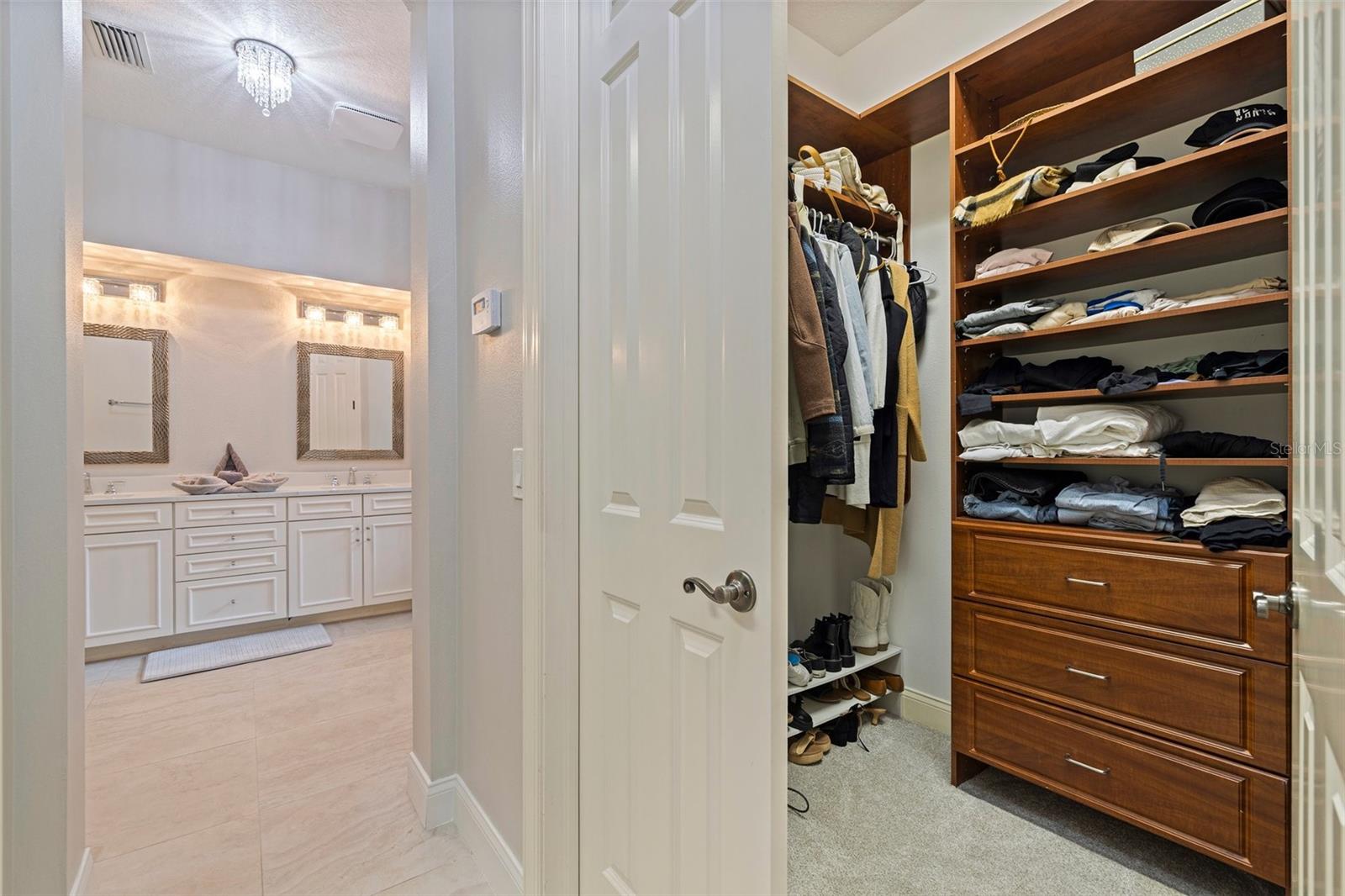 Matching Walk-In Closets